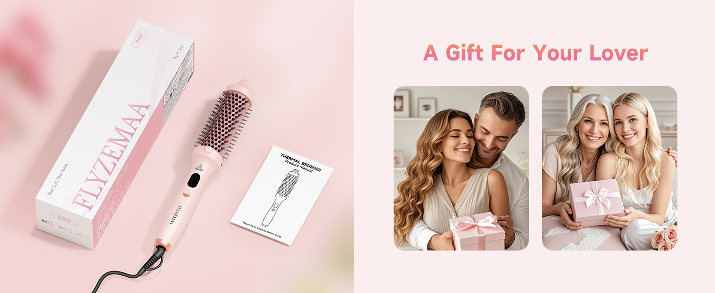 A thoughtful gift of the FLYZEMAA thermal brush to surprise your lover and show you care