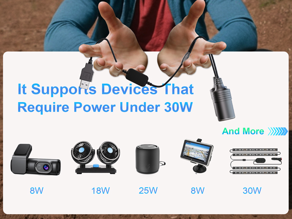 usb to 12v cigarette lighter adapter