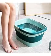 WMHYLYH Collapsible Foot Bath Feet Soaking Tub with Handle, Foot Spa Massager Foot Bath Basin for...