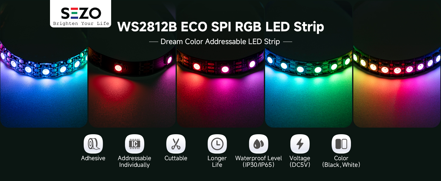 led strip,ws2812b,addressable les strips, ws2812b 144,ws2812b 300,ws2812b 100L,