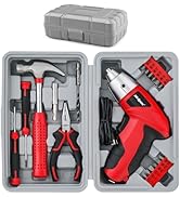Hi-Spec 19pc 3.6V USB Small Power Screwdriver &amp; Home DIY Tool Kit Set. Cordless &amp; Rechargeable El...