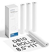 POLONO D810 Thermal Printer Paper 8.5 x 11 Inch, Advanced Thermal Printing, US Letter Size Therma...