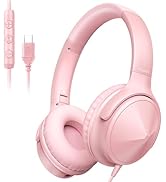 VkingMoR USB C Over Ear Headphones Wired, USB C Wired Headphones with Microphone, Volume Control,...