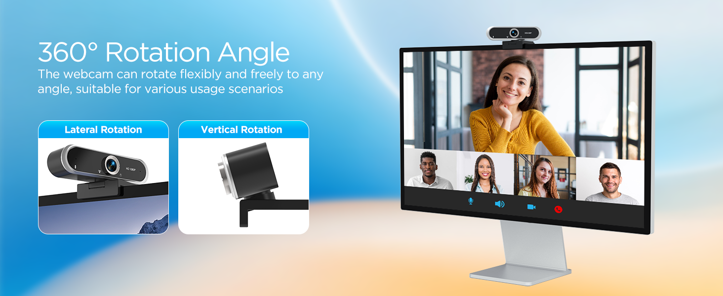 360&amp;#34; Rotation Angle