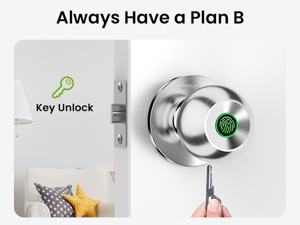 ghome smart lock secure door knob for family