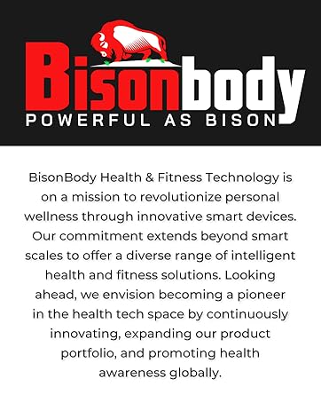 bisonbody digital smart scale basic body scales for weight fat bmi percentage monitor composition