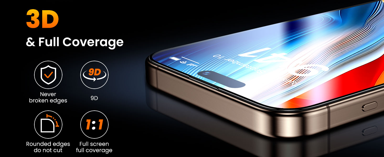 FULL EDGE SCREEN COVER FOR iPhone 16promax