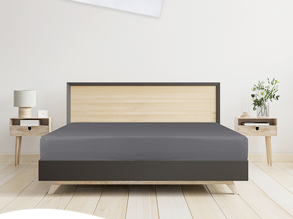 Gray Fitted Sheet