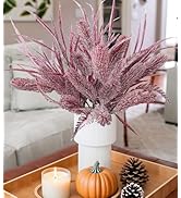 7 PCS Artificial Stems Fake Plants for Spring Summer Decor, 26 in Fake Leaves Greenery Branches P...