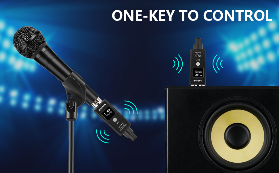 Wireless Microphone Transmitter Receiver