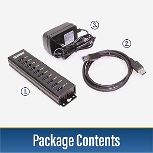 mountable charging and data Hub usb cable type-a cabling usb-a cables usb hub with power adapter
