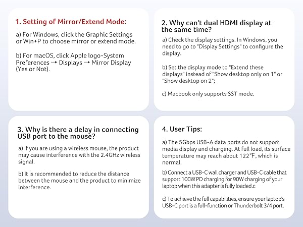 usb c to dual hdmi adapter