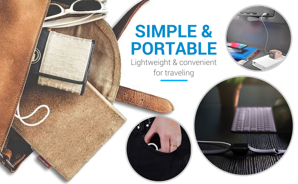 Portable and lightweight. Perfect for travel.