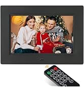 Yamemo 7 Inch Digital Picture Photo Frames 1024x600 IPS Display Photo Video Player with Remote Co...