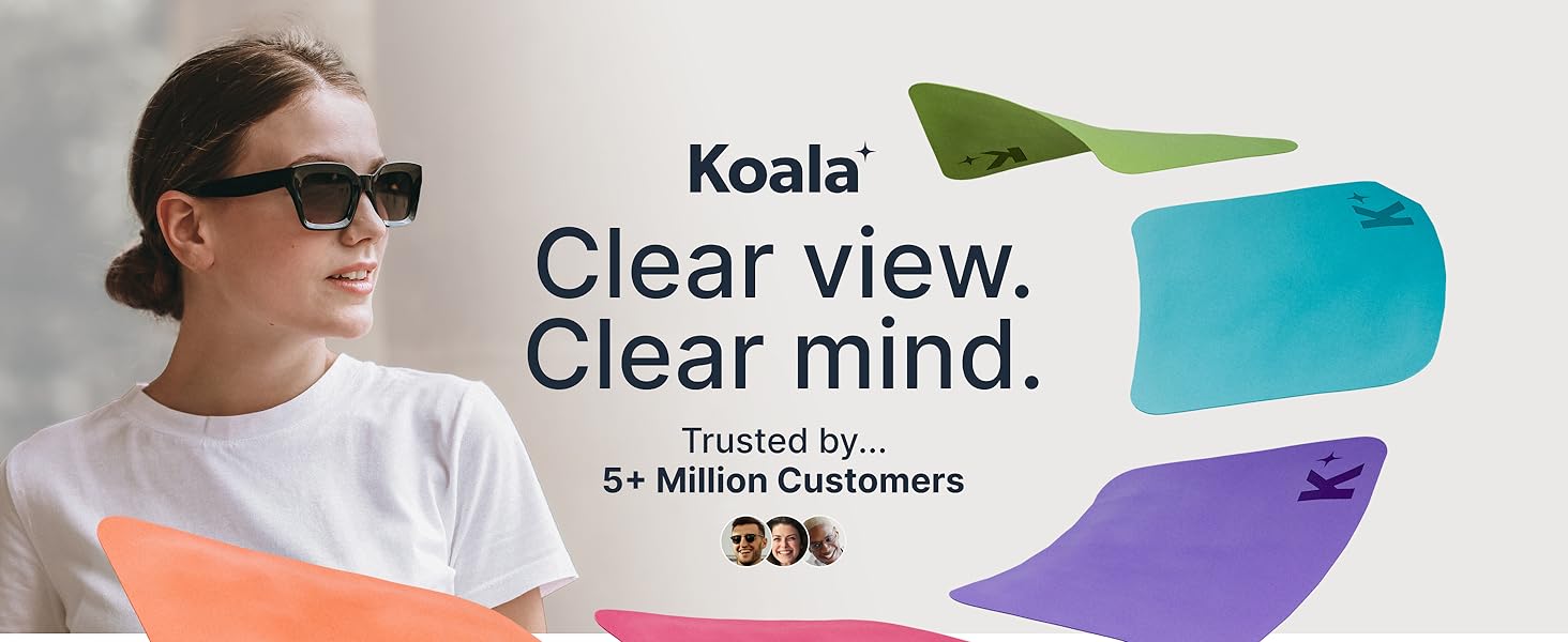 koala kleaner lens cleaner cleaning solution glasses screen camera lenses kloth cloth microfiber