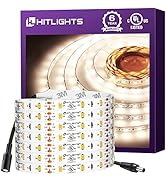 HitLights Neutral White LED Light Strip, Premium 3528-16.4 Feet, 300 LEDs, 4000K, 82 Lumens per F...