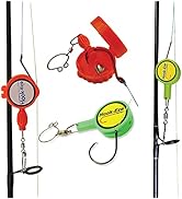HOOK-EZE Knot Tying Tool Cover Hooks on 4 Fishing Poles - Line Cutter - 2 Sizes Saltwater Freshwa...