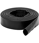 DAVCO 1.5" × 100 ft Discharge Swimming Pool Backwash Hose, Extra Heavy Duty, Reinforced PVC Lay F...