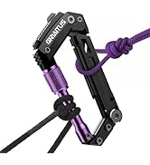 Carabiner Multitool with Pocket Knives, 8-in-1 EDC Carabiners, Serrated Knife, Rope Cutter, Screw...