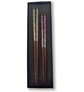 Premium Japanese Chopsticks Set for 2 [Made in Japan] Reusable Wooden Chopsticks with Mother of P...