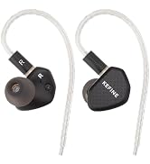 Kefine Klean in Ear Monitor, 10mm DLC Diaphragm Dynamic Driver HiFi Earphones, Wired Earbuds, Gam...