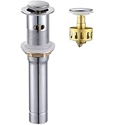 Pop up Sink Drain Stopper for Bathroom Vessel Vanity Sink Art Basin Chrome ,Small Cap with Overfl...