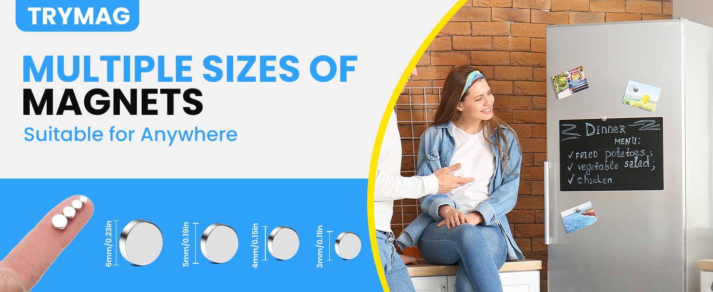 TRYMAG 800Pcs Small Magnets