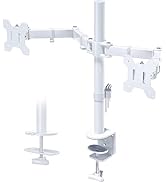 BONTEC Dual Monitor Desk Mount Stand for 13-27 inch LCD LED Monitors, Ergonomic Full Motion Heavy...