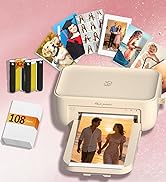 HPRT CP4100 4x6 Photo Printer with 20 Sheets &amp; 1 Ribbon, Full-Color Thermal Dye Sublimation Wi-Fi...