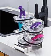 Tumbler Lid Organizer, Stainless Steel Cup Lid Holder Cup Lid Organizer for Cabinet Kitchen Count...