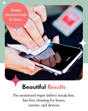 eyeglass cleaning wipes