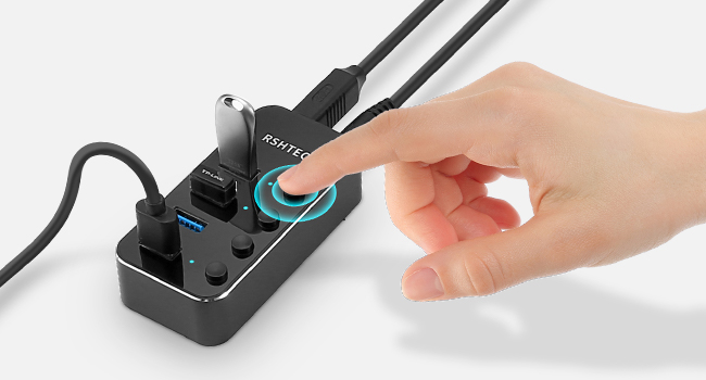 usb hub with switch