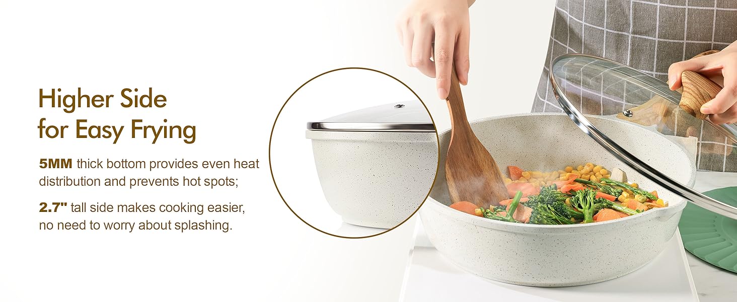 frying pan with high sides