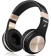Riwbox Bluetooth Headphones, XBT-80 Folding Stereo Wireless Bluetooth Headphones Over Ear with Mi...