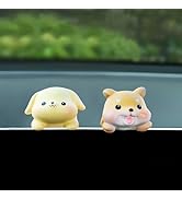 Cute Animal Rear View Mirror Accessories, Car Center Screen Decoration Dashboard Ornament, Car Ac...