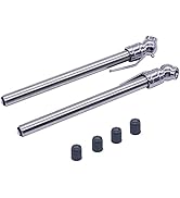 TWTADE 2 Pcs Tire Pressure Gauge Pencil 5-50 PSI Measure tire Pressure Heavy Duty Chrome Metal He...
