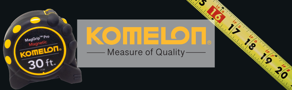Komelon, Komelon Tape Measure, magnetic end hook, magnetic tape measure, magnet, tools, measure tool
