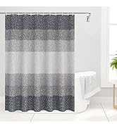 Olanly Waffle Shower Curtain 72x72 Inches, 260 GSM Heavyweight Fabric, Machine Washable, Waterpro...