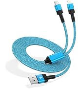 USB C Multi Fast Charging Cable for iPhone 16/16 Pro/16 Pro Max/Plus,4FT USB C and Lightning Cabl...