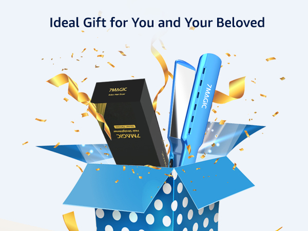 7MAGIC Hair Straightener, Gift-Ready Flat Iron for birthdays, Mother’s Day, or any special occasion