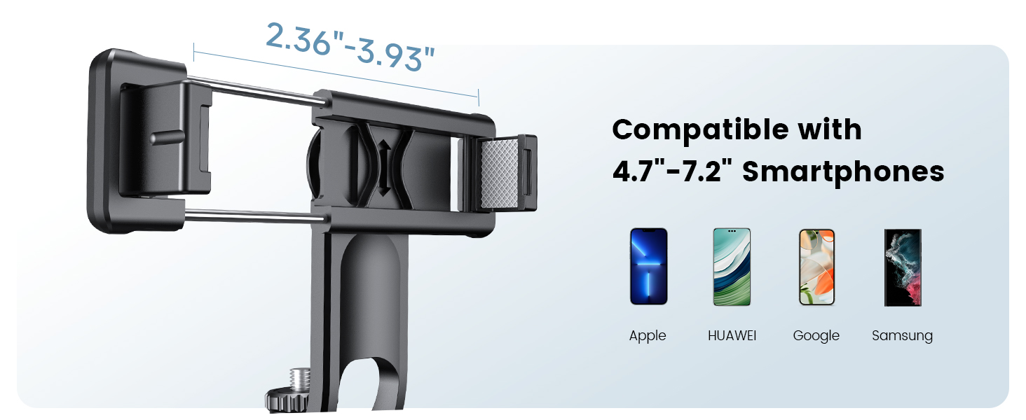 Selfie stick tripod compatible with Smartphones