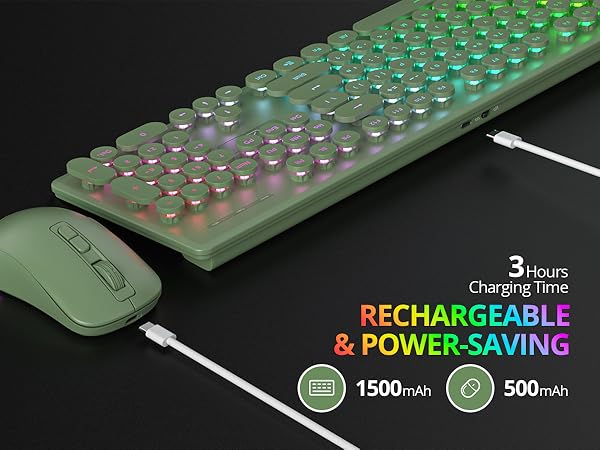 wireless keyboard and mouse backlit