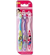 Brush Buddies 3 Pack Barbie Toothbrush for Kids, Children's Toothbrushes, Soft Bristle Toothbrush...