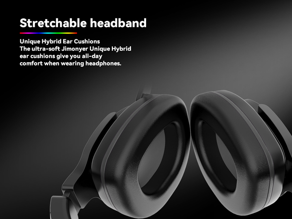 The comfortable and lightweight headband and earmuffs