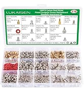 516 PCS Computer Screws Assortment Kit, 6-32 Male to M3 Female Carbon Steel Nickel Plated Motherb...