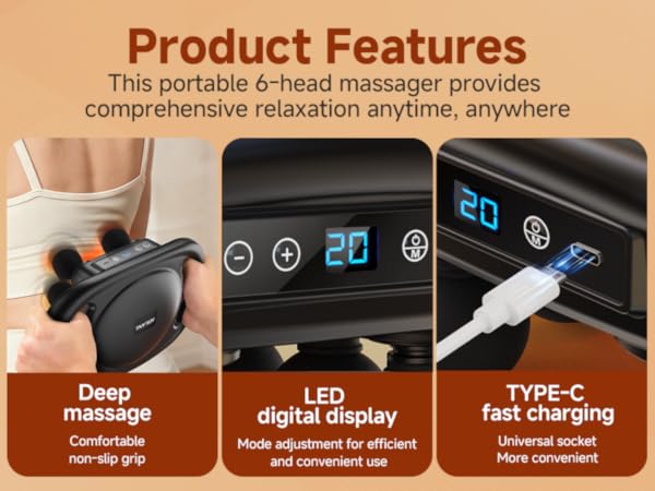 16 head massage gun deep tissue