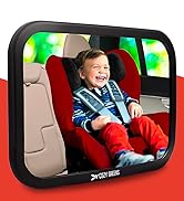 Shatterproof Baby Car Mirror, Fully View Infant in Rear Facing Car Seat - Newborn Safety, Crash T...