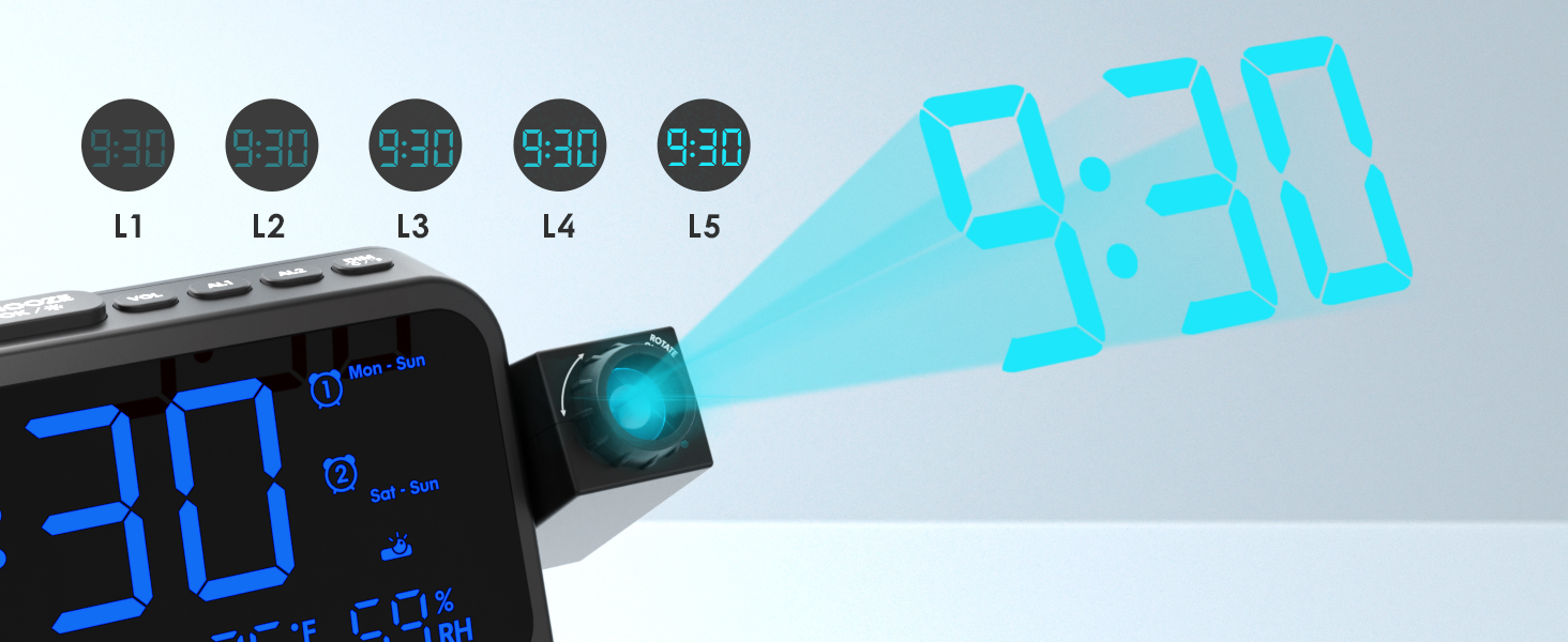 projector clock for bedroom ceiling