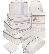 BAGAIL 6 Set/8 Set/10 Set Packing Cubes Various Sizes Packing Organizer for Travel Accessories Lu...