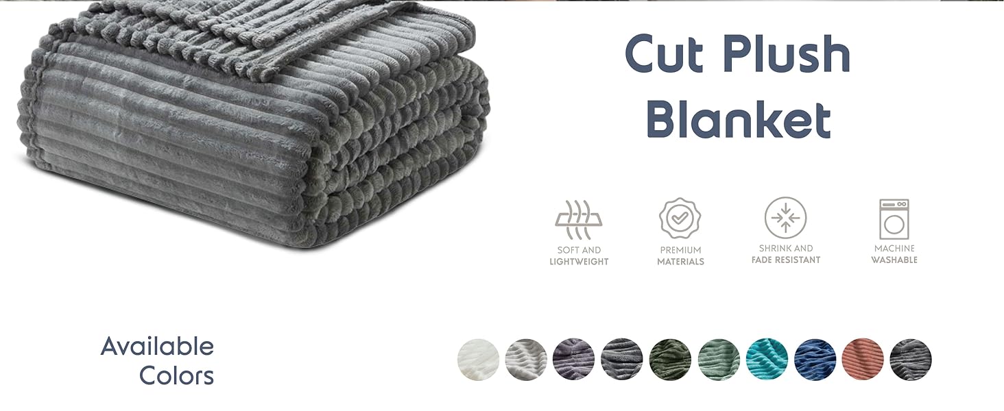 cut plush blanket